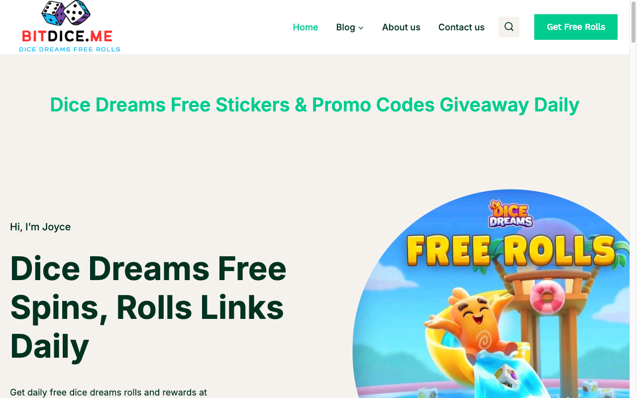 BitDice — главная страница