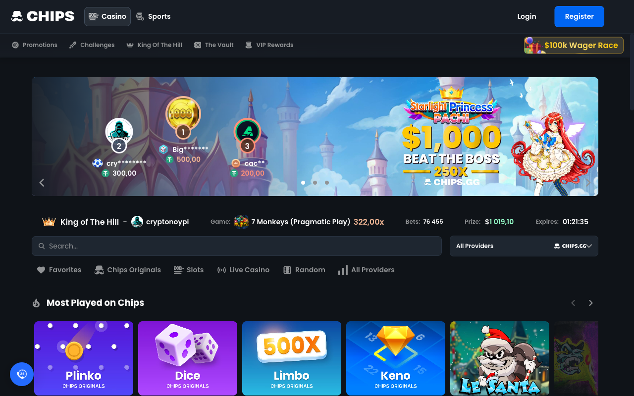 Chips.gg — Startseite