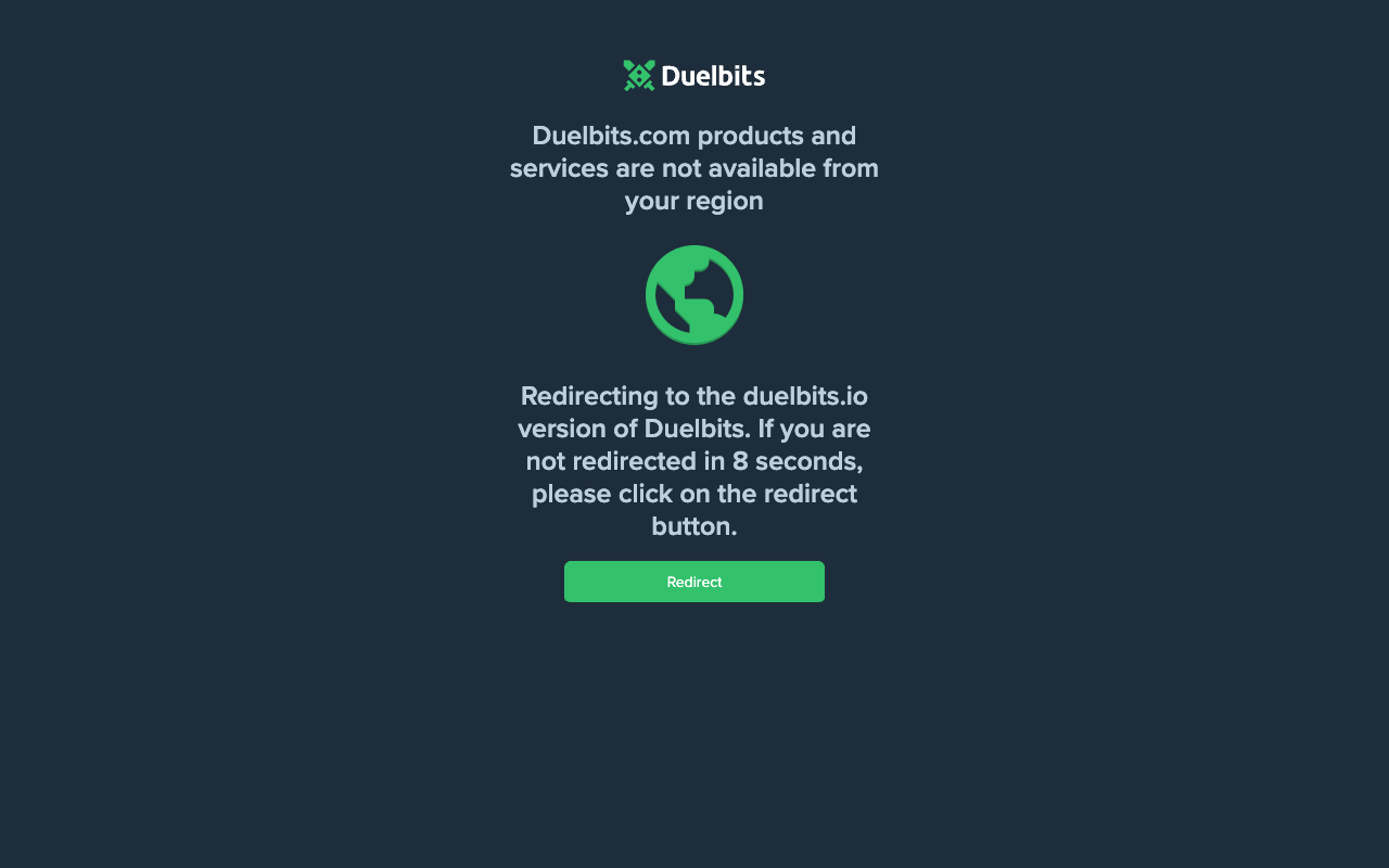 Duelbits — главная страница