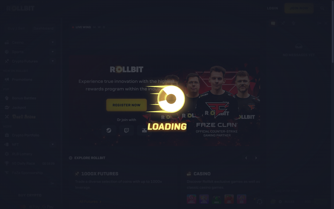 Rollbit — Startseite